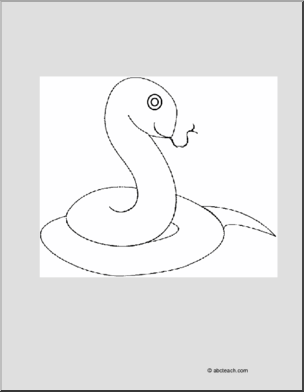 Coloring Page: Snake