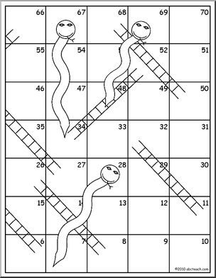 Folder Game: Snakes and Ladders – Abcteach