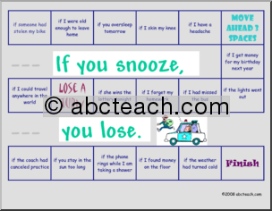 Game: If You Snooze, You Lose– Conditional Sentences (ESL)