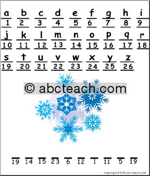 Decoding: Winter – Snowflakes (primary)
