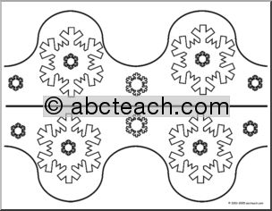 Bulletin Board Trim:   Snowflakes (large)