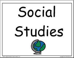 Large Sign: Social Studies
