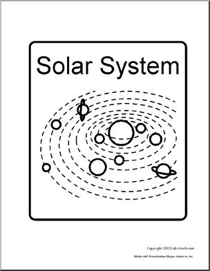 Sign: Solar System (coloring book version)