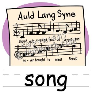Clip Art: Basic Words: Song Color (poster)