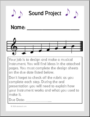 Music: Sound Project – Make an Instrument