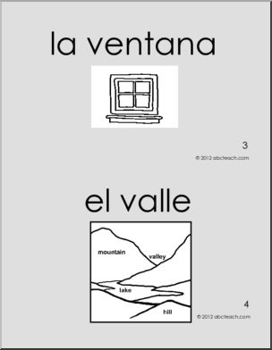 Spanish Booklet: Vocabulario de la Letra V