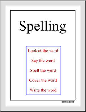 Spelling Portfolio Cover