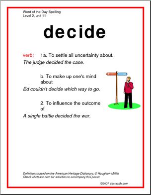 Spelling Level 2, unit 11 – word posters (elementary)