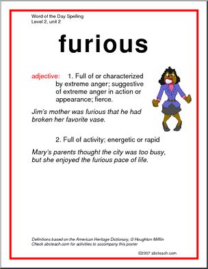 Spelling Level 2, Unit 2 – word posters (elementary)