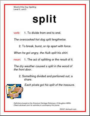 Spelling Level 2, unit 5 – word posters