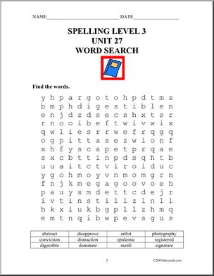 3rd Grade Spelling Unit, set 27 review 21-26)