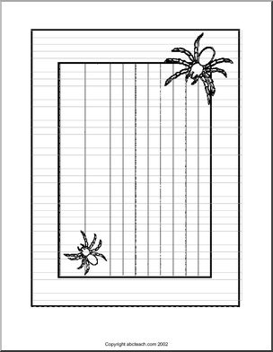 Border Paper: Spiders (primary/elementary)