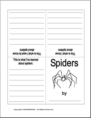 KWL: Spiders (booklet, b/w)