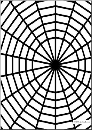 Coloring Page: Spider Web