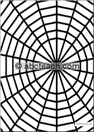 Coloring Page: Spider Web