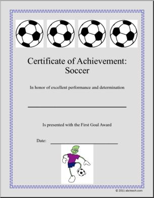 Certificate: Sports; Soccer (2) (elementary)
