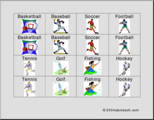 Memory Game: Sports