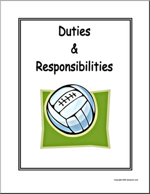 Portfolio Cover: Volleyball – Duties and Responsibilities