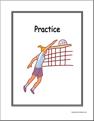 Portfolio Cover: Volleyball – Practice