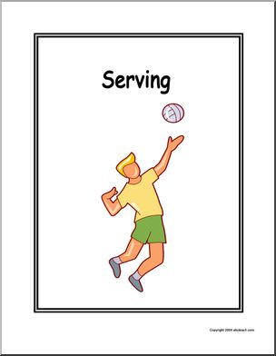 Portfolio Cover: Volleyball – Serving