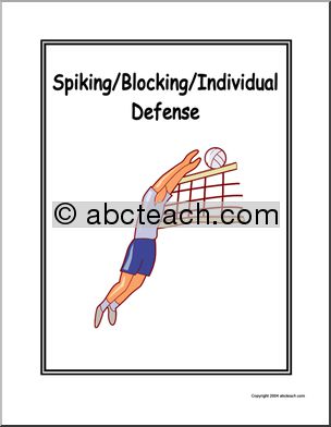 Portfolio Cover: Volleyball – Spiking/Blocking/Individual Defense