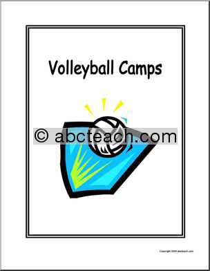 Portfolio Cover: Volleyball – Camps