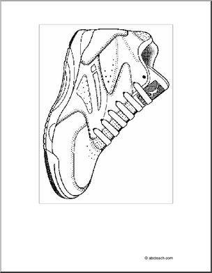 Coloring Page: Sport Shoe
