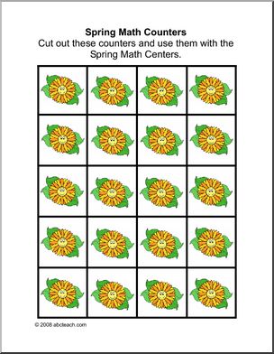 Spring math counters Learning Center