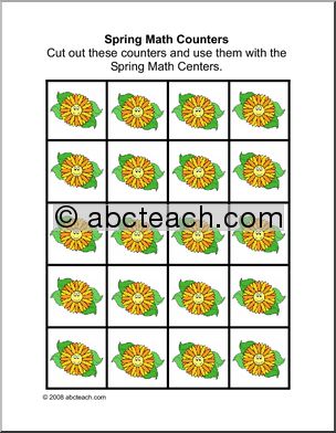 Spring math counters Learning Center