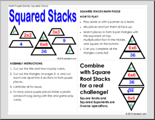 Math Puzzle: Squared Stacks