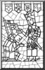 Clip Art: Stained Glass: King (coloring page)