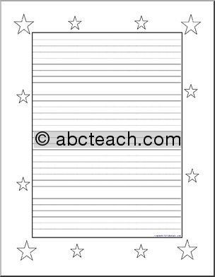 Writing Paper: Stars (upper elementary)