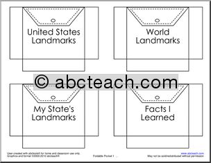 Lapbook: Foldable Pocket: Landmarks