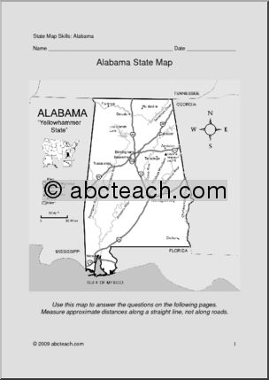 Map Skills: Alabama (with map)