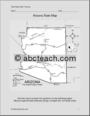 Map Skills: Arizona (with map)