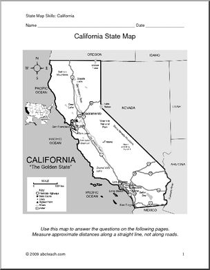 Map Skills: California (with map)