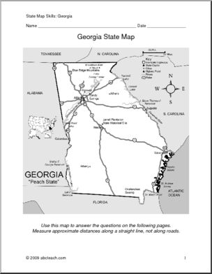 Map Skills: Georgia (with map)