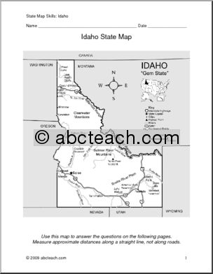 Map Skills: Idaho (with map)