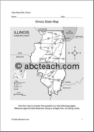 Map Skills: Illinois (with map)