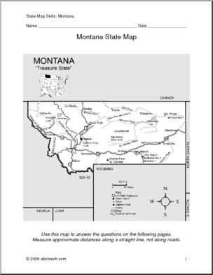 Map Skills: Montana (with map)