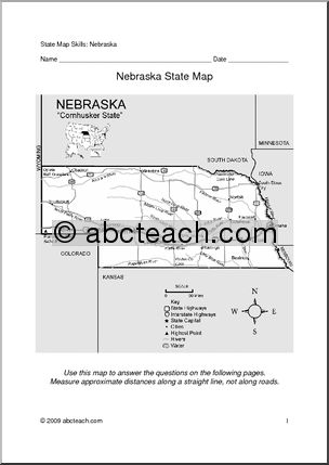 Map Skills: Nebraska (with map)