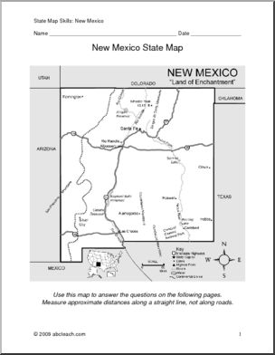Map Skills: New Mexico (with map)
