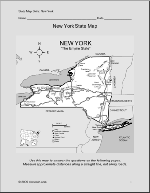Map Skills: New York (with map)