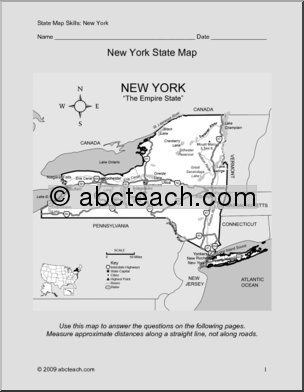 Map Skills: New York (with map)