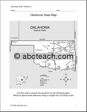 Map Skills: Oklahoma (with map)