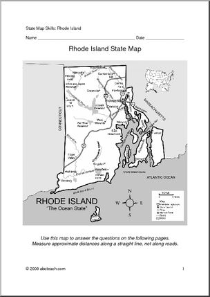 Map Skills: Rhode Island (with map)
