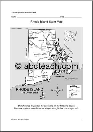 Map Skills: Rhode Island (with map)