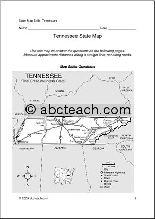 Map Skills: Tennessee (with map)