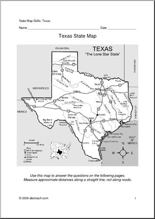 Map Skills: Texas (with map)