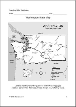Map Skills: Washington (with map)